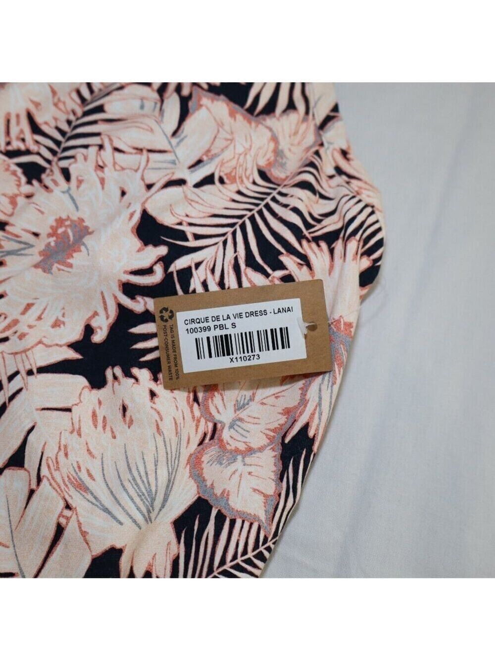 Title Nine Cirque De La Vie Dress Lanai Black Coral Floral Size Small NWT Active - Picture 3 of 11